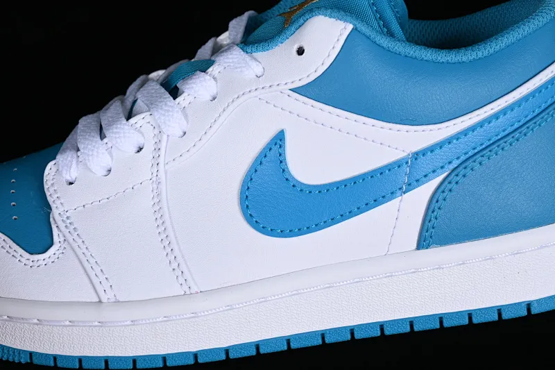 All categories Air Jordan Jordan series basketball shoes Air Jordan 1 Low G version pure original Air Jordan 1 Low "Aquatone" AJ1 Joe 1 blue and white low-top cultural basketball shoes 553558-174